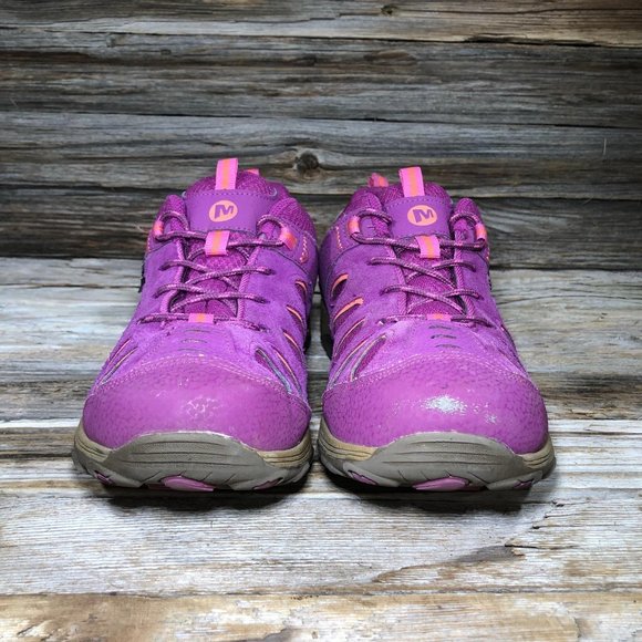 Merrell Chameleon Low Lace Pink Hiking Boots 6 - Picture 3 of 9